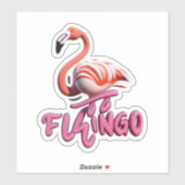 Sticker Flamant rose Elevez votre style avec des autocolla (Feuille)