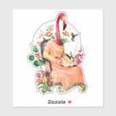 STICKER FLAMANT ROSE FANCY ANIMAL (Feuille)