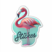 Sticker Flamant rose Transformez votre espace avec des aut (Devant)