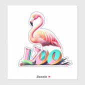 Sticker Flamant rose Transformez votre espace avec des aut (Feuille)