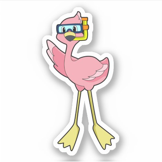 Sticker Flamingo (Devant)