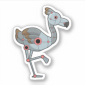 Sticker Flamingo as Robot (Devant)