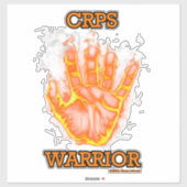Sticker Flammes/mains...CRPS (Feuille)