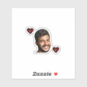 Sticker Flanelle & fizz hiver rouge & noir enterrement de  (Feuille)