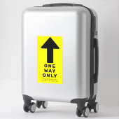 Sticker Flèche directionnelle au sol à sens unique (Sur valise)