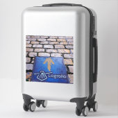 Sticker Flèche jaune (Sur valise)