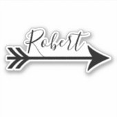 Sticker Flèche personnalisée (Devant)