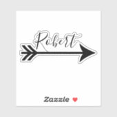 Sticker Flèche personnalisée (Feuille)