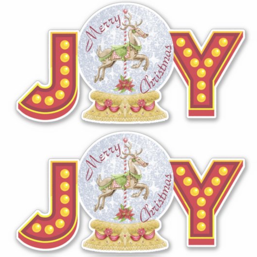 Sticker Flèches de neige de Noël (Devant)