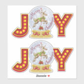 Sticker Flèches de neige de Noël (Feuille)