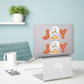 Sticker Flèches de neige de Noël (Ordinateur portable sur le bureau)