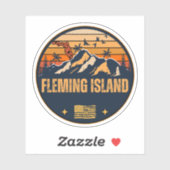 Sticker Fleming Island, Floride (Feuille)