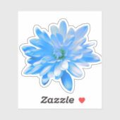 Sticker Fleur bleu floral bleu Daisy tournesol (Feuille)