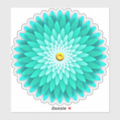 Sticker Fleur bleue Mandala-68566 (Feuille)