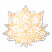 Sticker Fleur Boho Gold Lotus (Devant)