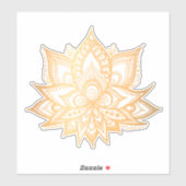 Sticker Fleur Boho Gold Lotus (Feuille)