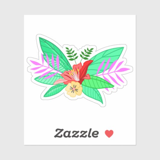Sticker Fleur Botanique 2 (Feuille)