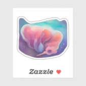 Sticker Fleur cosmique (Feuille)