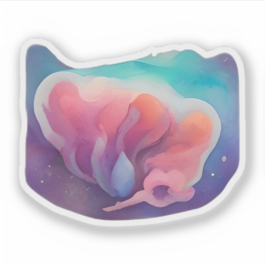 Sticker Fleur cosmique (Devant)