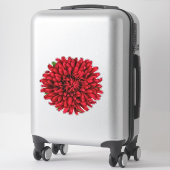Sticker Fleur Dahlia Pinnata Rouge foncé (Sur valise)
