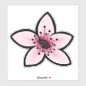 Sticker Fleur de cerise (Feuille)