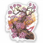 Sticker Fleur de cerisier sauvage (Recto)
