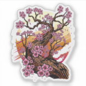 Sticker Fleur de cerisier sauvage (Devant)