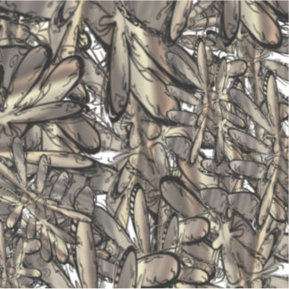 Sticker Fleur de flamme d'or