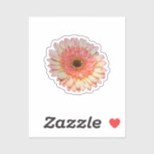 Sticker Fleur de germe rose simple (Feuille)