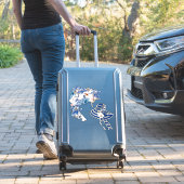 Sticker Fleur de lune d'aquarelle blanche (Valise Insitu)