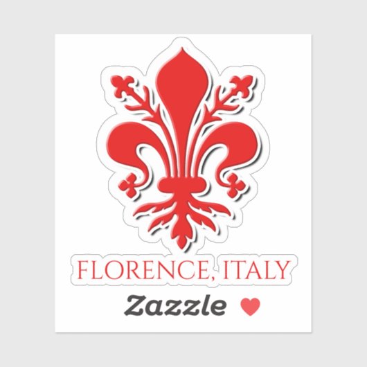 Sticker Fleur-de-Lys de Florence (Feuille)