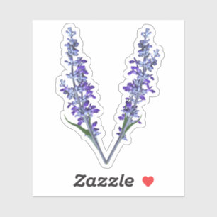 Sticker Fleur de mesure V - V initial - Monogramme de fleu