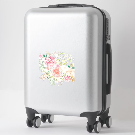 Sticker fleur de printemps (Sur valise)
