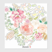 Sticker fleur de printemps (Feuille)