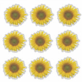 Sticker Fleur de soleil jaune Pays (Devant)