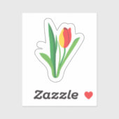 Sticker Fleur de Tulipe | Floral Mignon (Feuille)