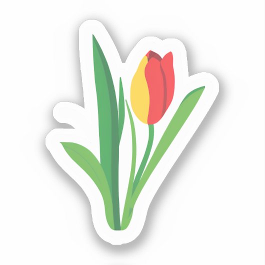 Sticker Fleur de Tulipe | Floral Mignon (Recto)