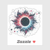 Sticker Fleur d'éclipse solaire (Feuille)