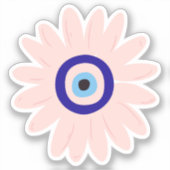 Sticker Fleur des yeux mignon rose (Recto)