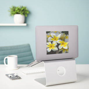 Sticker Fleur d'île – Plumeria jaune