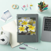 Sticker Fleur d'île – Plumeria jaune (Couverture iPad)