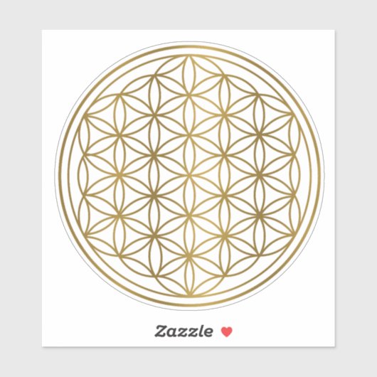 Sticker Fleur d'or de la vie (Feuille)