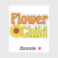 Fleur Enfant mignonne Hippie tournesol les années 