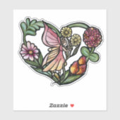Sticker Fleur Fée Jardin Fées (Feuille)