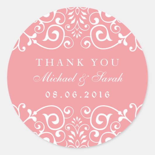 Sticker Fleur Fête des mariées Fleur Rose Doux Fav (Devant)