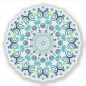 Sticker Fleur Florale Mignonne Mandala (Devant)