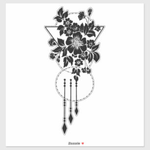 Sticker Fleur géo