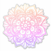 Sticker Fleur Girl Pastel Mandala (Devant)