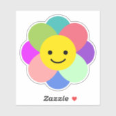 Sticker Fleur Heureuse (Feuille)