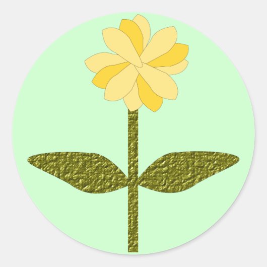 Sticker Fleur Jaune (Devant)